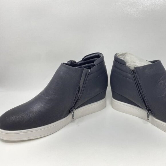 Dreampairs Mens Black Faux Leather side zip boots sneakers romeo type shoe 8.5 - Picture 3 of 4